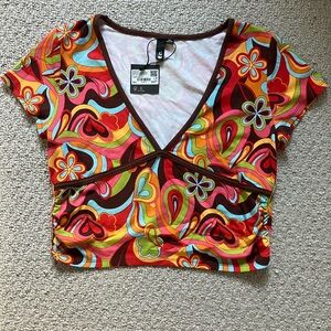 Empire V Neck Top - Garage - Brand New with Tag - Size L